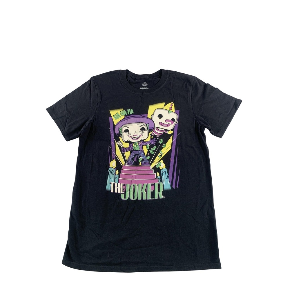 The Joker Shirt Mens Small Black DC Comics Batman Funko Pop Tees Graphic Tee 100